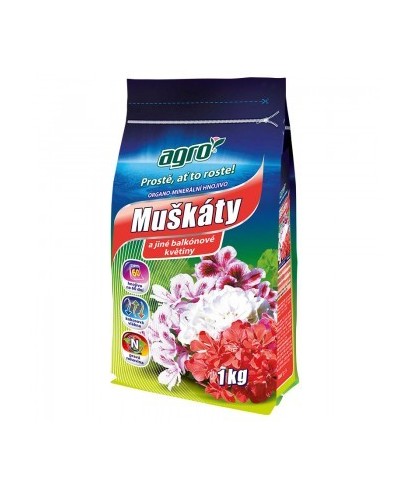 Agro Organo–minerální hnojivo muškáty 1 kg